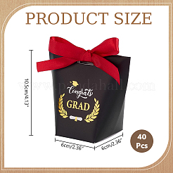 40Pcs Congrats Grad Cardboard Paper Gift Storage Boxes&nbsp;CON-PH0003-38B
