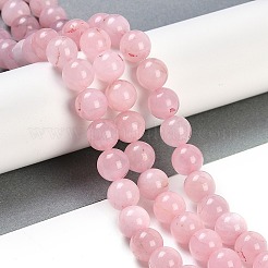 Natural Rose Quartz Beads Strands&nbsp;G-F591-04-12MM