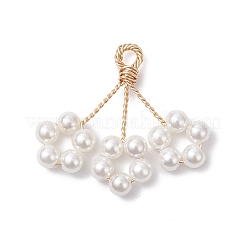 Shell Pearl Round Beaded Pendants&nbsp;PALLOY-TA00323