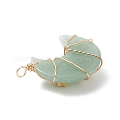 Natural & Synthetic Gemstone Copper Wire Wrapped Pendants&nbsp;PALLOY-JF01702
