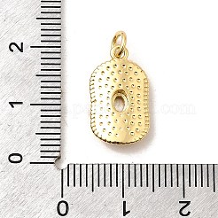 Brass Pave Cubic Zirconia Pendants&nbsp;KK-A266-31G