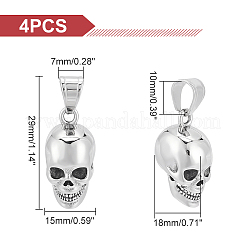 4Pcs 316 Surgical Stainless Steel Pendants&nbsp;STAS-UN0047-81