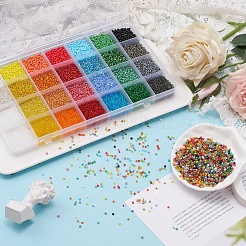 22400Pcs 28 Colors 12/0 Glass Seed Beads&nbsp;SEED-YW0001-84
