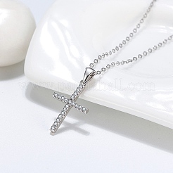 925 Sterling Silver Micro Pave 3A Clear Cubic Zirconia Pendants&nbsp;SE-CBA9BBC-07P