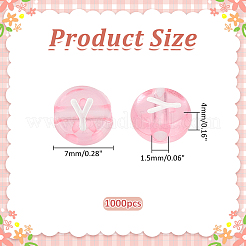 1000Pcs Transparent Acrylic Beads&nbsp;TACR-ME0001-09A