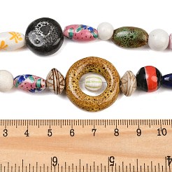 Mixed Style Handmade Porcelain Beads Strands&nbsp;PORC-P038-02M