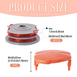 2 PCS Strimmer Spool Line and one Cap Compatible with Flymo FLY021 Grass Cutter Trimmer Wire&nbsp;FIND-TAC0027-31