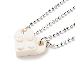 Resin Building Blocks Pendant Necklaces&nbsp;NJEW-JN03533-03