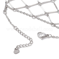 Brass Cable Chains Ring Bracelets for Women&nbsp;BJEW-JB11581-02
