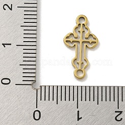 Ion Plating(IP) 201 Stainless Steel Hollow Connector Charms&nbsp;STAS-S146-06G
