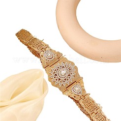 Moroccan Style Teardrop Alloy Rhinestone Bride Wedding Drees Chain Belts&nbsp;FS-WG0AA26-01