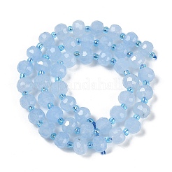 Natural Dyed White Jade Beads Strands&nbsp;G-H057-A22-10