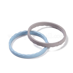 Spray Painted Brass Linking Rings&nbsp;KK-R156-02