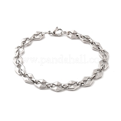 304 Stainless Steel Coffee Bean Chain Bracelets for Women Men&nbsp;BJEW-F488-12P