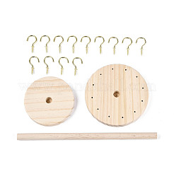 Flat Round Wooden Eyeglasses Organizer Holder&nbsp;ODIS-T002-01B-02