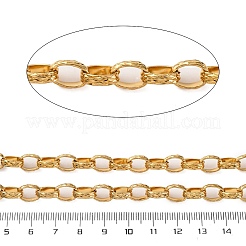 304 Stainless Steel Textured Rolo Chains&nbsp;STAS-P386-08G