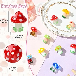 10Pcs 10 Colors Handmade Lampwork Beads&nbsp;LAMP-CJ0002-81