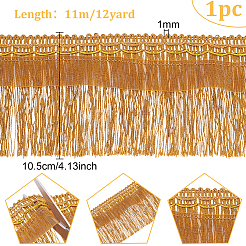 Polyester Fringe Ribbon&nbsp;OCOR-WH0078-34