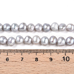 Natural Cultured Freshwater Pearl Beads Strands&nbsp;PEAR-N014-06H