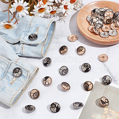 40 Styles 4 Styles Alloy Enamel Buttons&nbsp;FIND-NB0005-79A