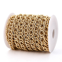 Aluminium Two Tone Rhombus Link Chains&nbsp;CHA-N004-05G