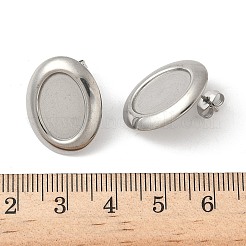 304 Stainless Steel Stud Earring Settings&nbsp;STAS-A057-01P