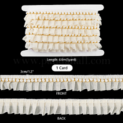 5 Yards Organza Pleated Lace Ribbons&nbsp;OCOR-PH0004-04