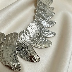 Alloy Hammered Wing Bib Necklaces for Women&nbsp;WGDE902-02