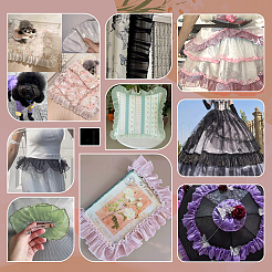 Polyester Lace Ribbon&nbsp;SRIB-NB0001-22B