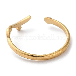 304 Stainless Steel Open Cuff Rings&nbsp;RJEW-H219-01G