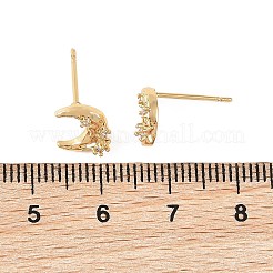 SHEGRACE Brass Micro Pave Cubic Zirconia Stud Earrings&nbsp;XGRQ4N353-703G