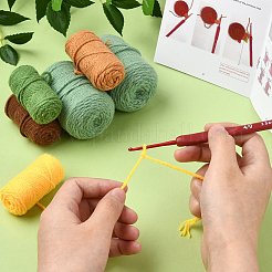 1 Box DIY Sunflower Bag Knitting Kits for Beginners&nbsp;DIY-CJ0002-53