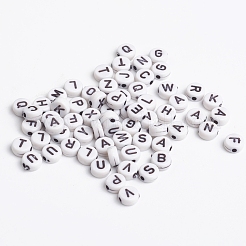 Mixed Initial Acrylic Beads&nbsp;X-MACR-2083
