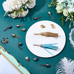 30 Sets 3 Colors Zinc Alloy Cord Ends&nbsp;FIND-SC0023-69