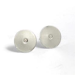 Tarnish Resistant 304 Stainless Steel Stud Earring Settings&nbsp;STAS-D431-23