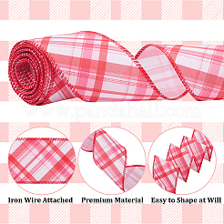 15 Yards Tarten Pattern Polyester Ribbon&nbsp;OCOR-PH0007-70