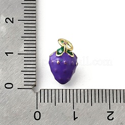 Brass with Enamel Charms&nbsp;KK-Q066-01L-G