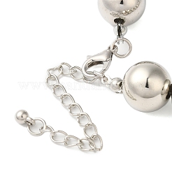 CCB Plastic Round Beaded Heart Pendant Necklaces Sets&nbsp;LS-NJEW-U006-03P