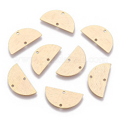 Brass Semi Circle Links Connectors&nbsp;X-KK-G331-58G-A-NF