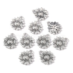 Sunflower Tibetan Style Alloy Pendants&nbsp;X-TIBEP-R344-35AS-LF