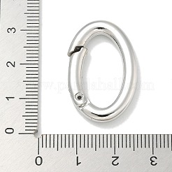 Rack Plating Brass Springs Gate Rings&nbsp;KK-L224-090P