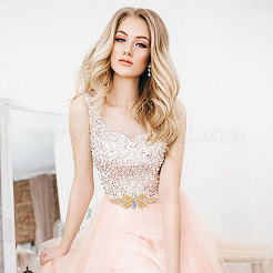 Flower Glass Hotfix Rhinestone&nbsp;FIND-WH0148-265A-01