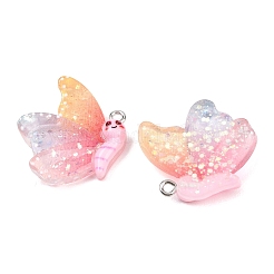 Transparent & Opaque Resin Pendants&nbsp;RESI-P048-02E-P