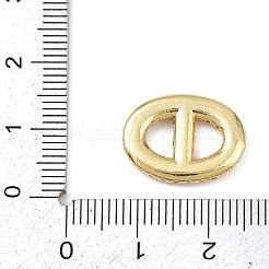 Brass Micro Pave Clear Cubic Zirconia Links Connector Charms&nbsp;KK-K413-04A-G