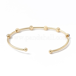 Brass Cuff Bangles&nbsp;BJEW-A134-02G-04