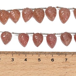 Natural Strawberry Quartz Carved Beads Strands&nbsp;GG-CBA0C95-E02-01