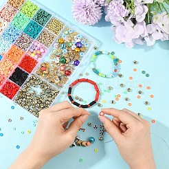 DIY Polymer Clay Stretch Charms Bracelets Making Kits&nbsp;DIY-YW0011-63
