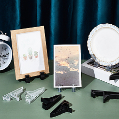 24Pcs 6 Styles Transparent Acrylic Display Holder for Photo Frame&nbsp;ODIS-GA0001-61