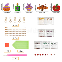 DIY Diamond Painting Keychain Kits&nbsp;DIY-SC0019-78