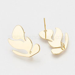 Brass Stud Earring Findings&nbsp;KK-T027-64G